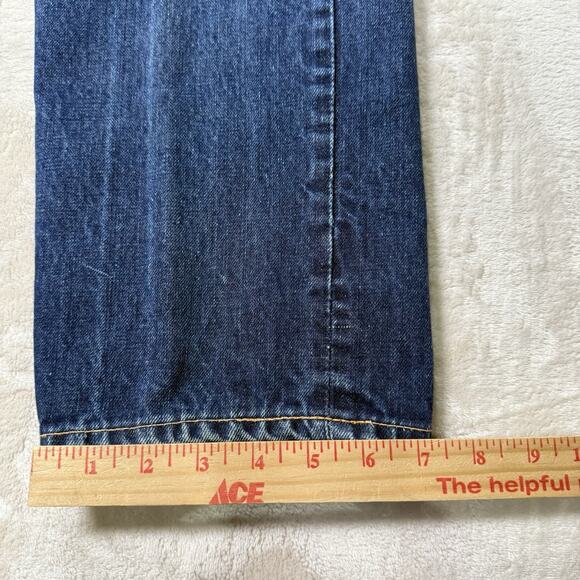 VTG 1960s Levi’s 505 BIG E Denim Jeans 36x30 Talon 42 Made USA Dark Blue Rare - Picture 14 of 15